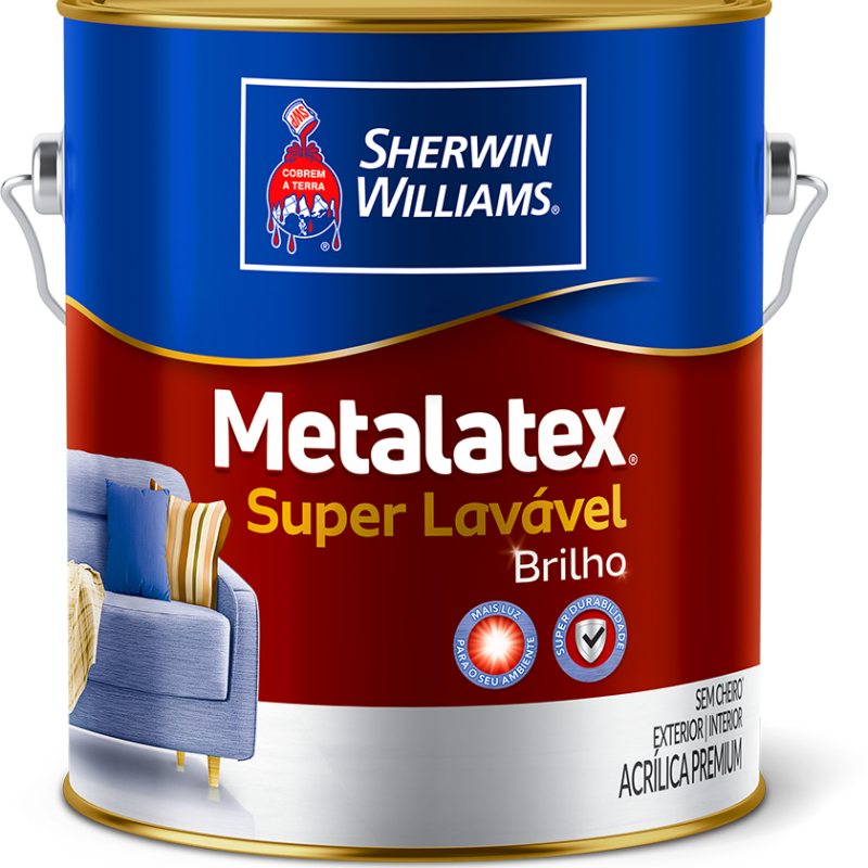 Tinta Acrilica Metalatex Super Lavavel brilho 3,6L