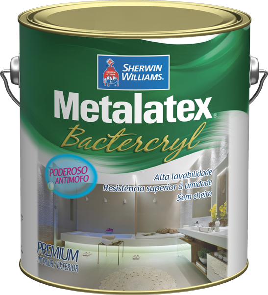 Tinta Acrilica Metalatex bactercryl acetinado 3,6L