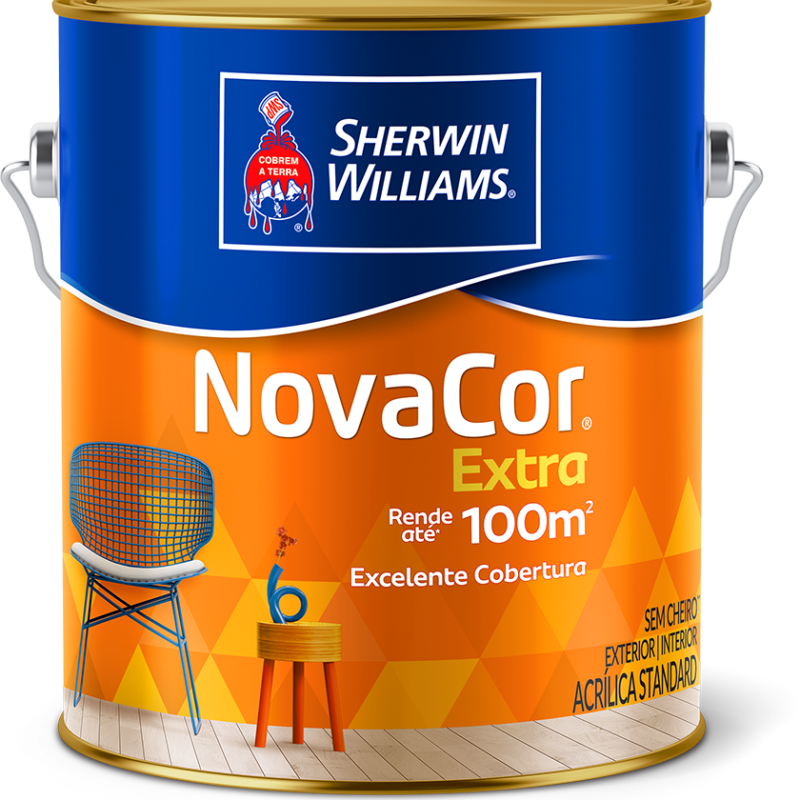Tinta Acrilica Novacor Extra Fosco 3,6L
