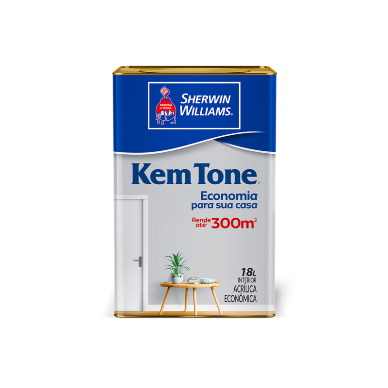 Tinta Acrílica Kem Tone 18 Litros Fosco Cores