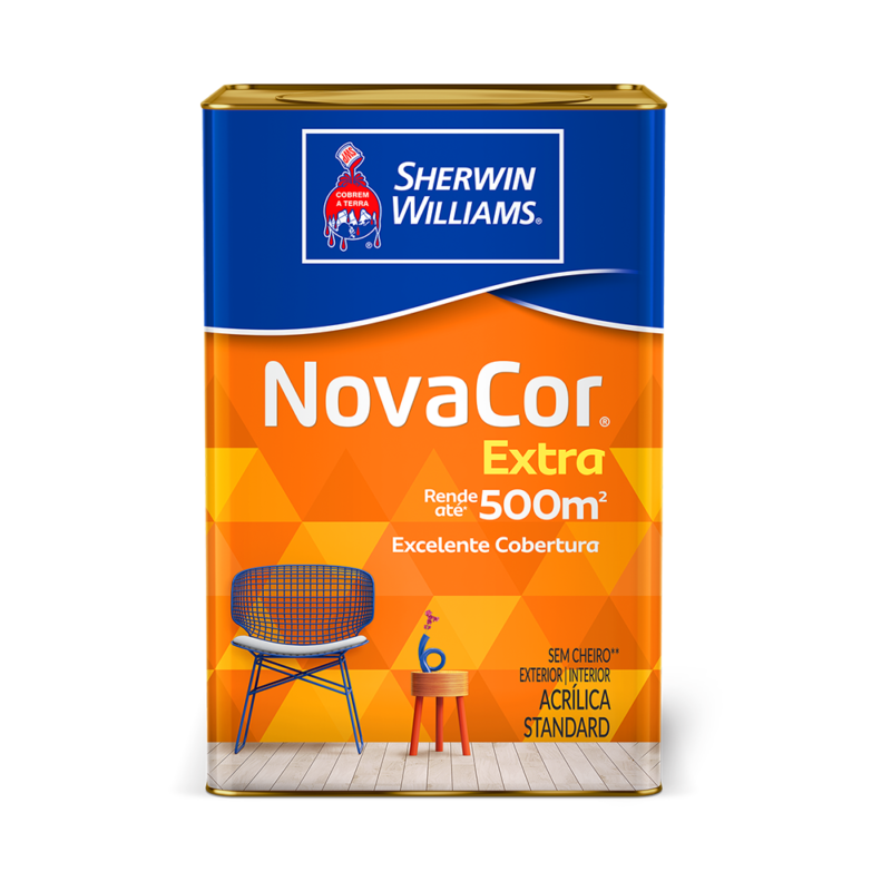 Tinta Acrilica Novacor Extra Fosco 18L