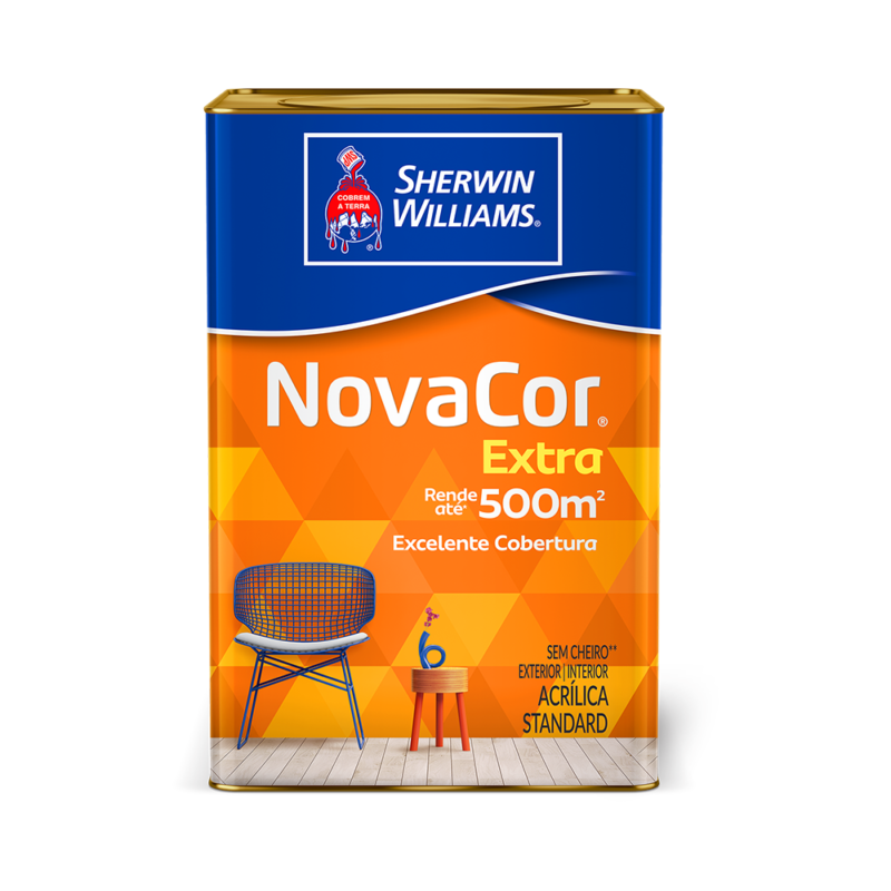 Tinta Acrilica Novacor Extra Semi Brilho Branco 18L